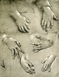 Överlämnar studier till en Madonna